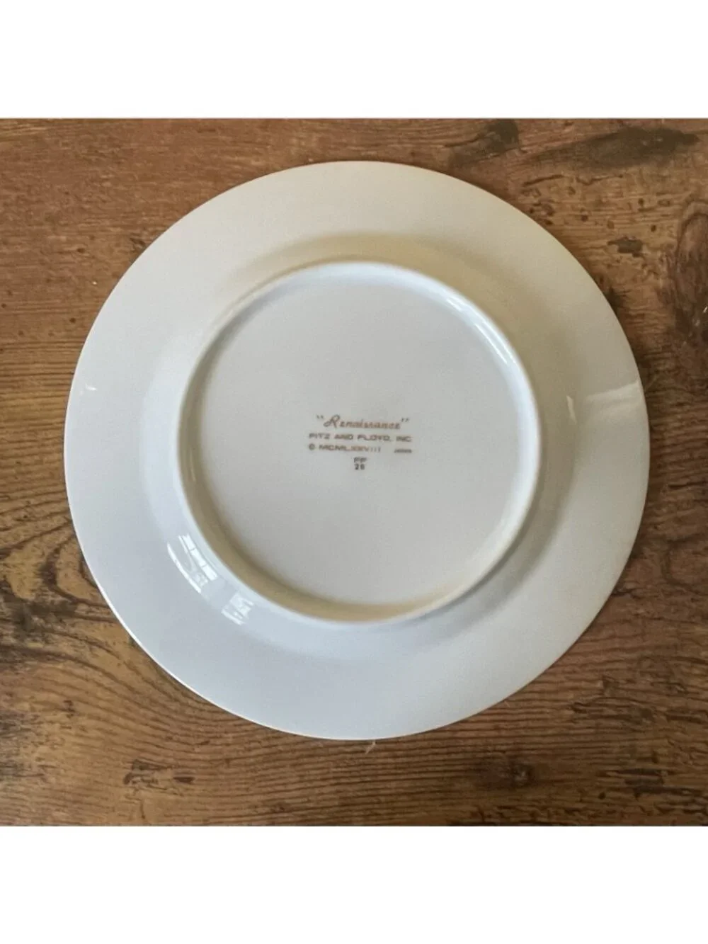 Vintage Fitz & Floyd Renaissance Peach Gold Salad Plates Set of 5 7 1/2